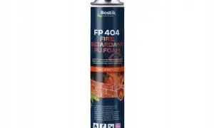 Pianka żaroodporna Bostik FP 404 w sprayu, chroniąca przed ogniem. Idealna do zabezpieczania drewna i ram.